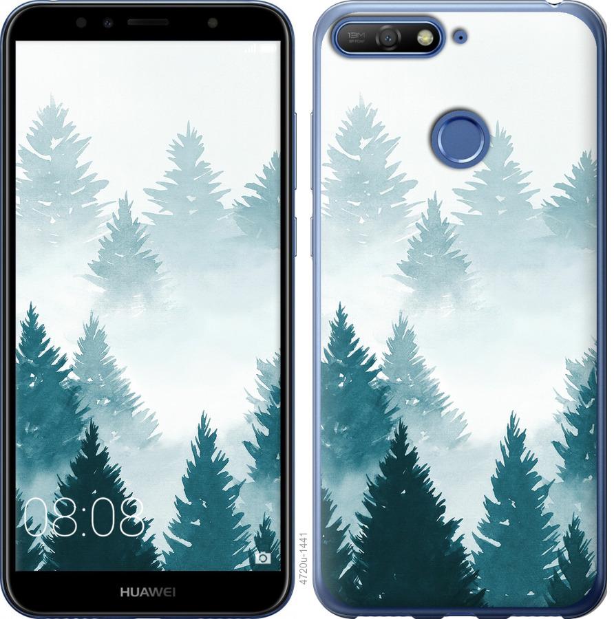 

Чохол на Huawei Y6 Prime 2018 Акварельні Ялинки