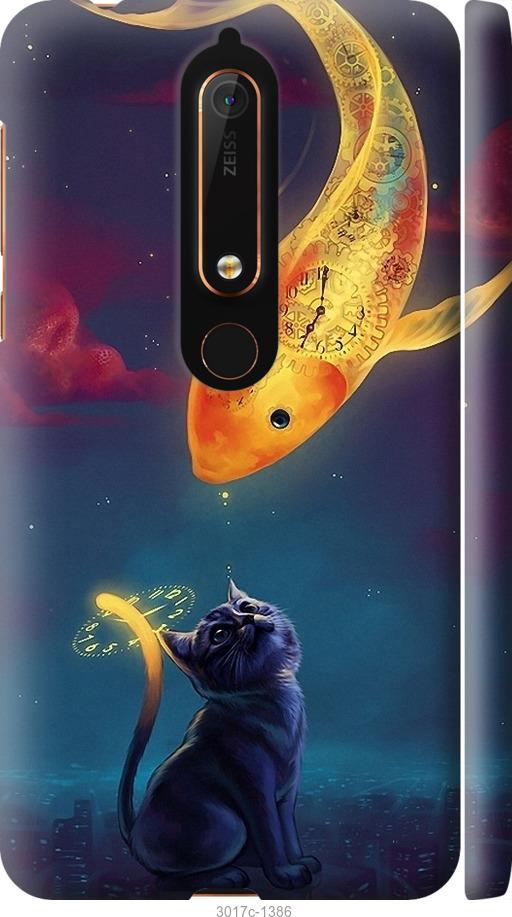 

Чехол на Nokia 6.1 Кошкин сон