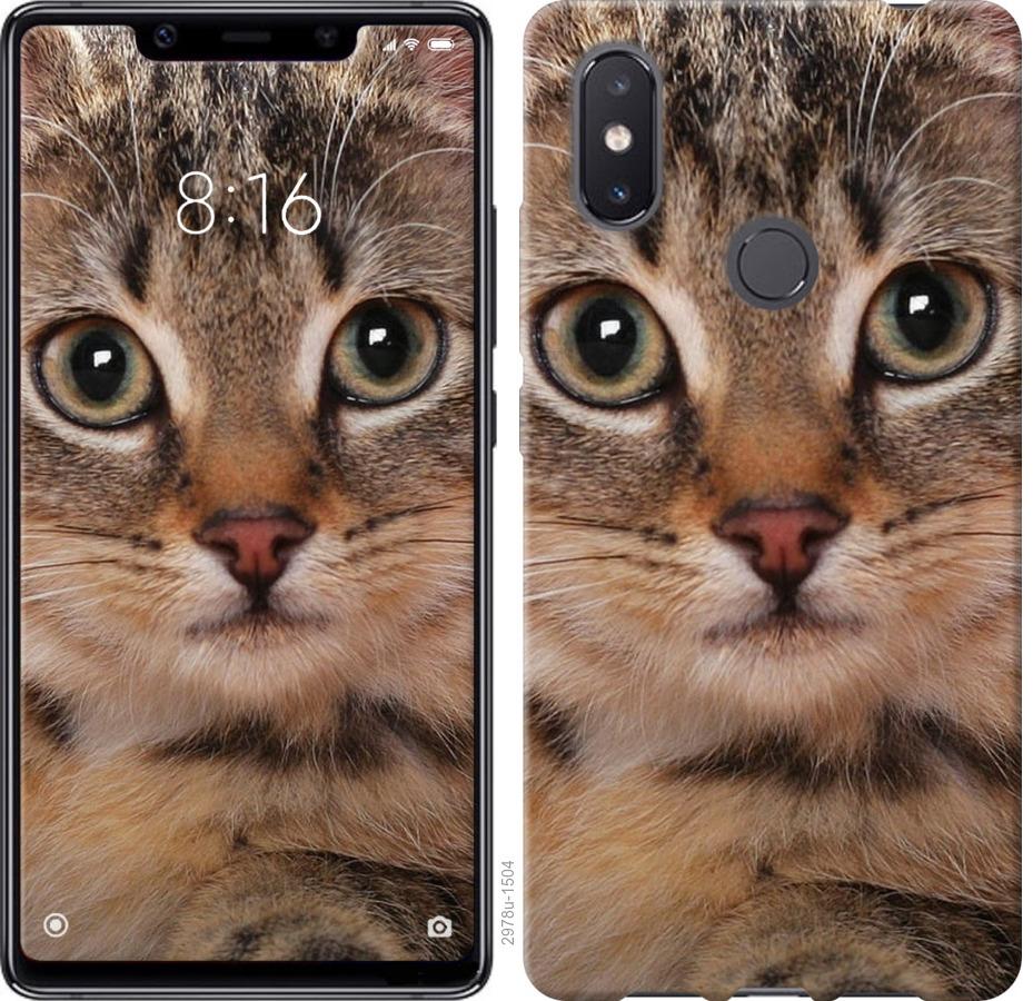 

Чехол на Xiaomi Mi8 SE Полосатый котик