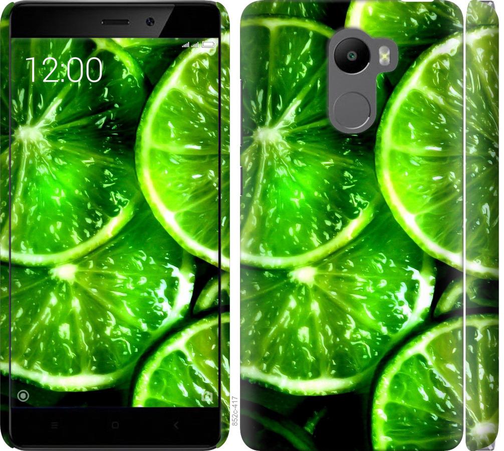 

Чохол на Xiaomi Redmi 4 Зелені часточки лимона