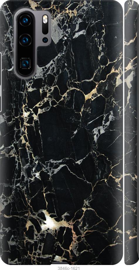 

Чехол на Huawei P30 Pro Черный мрамор