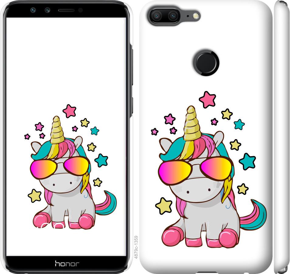 

Чехол на Huawei Honor 9 Lite Единорог в очках