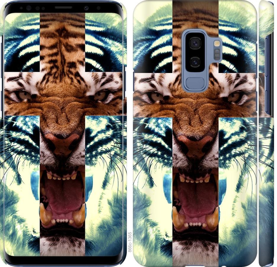 Чехол на Samsung Galaxy S9 Plus Злой тигр