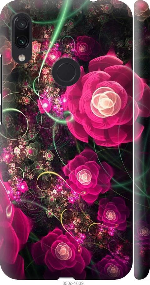 Чехол на Xiaomi Redmi Note 7 Абстрактные цветы 3