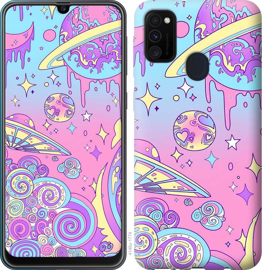 

Чохол на Samsung Galaxy A21s A217F Рожева галактика