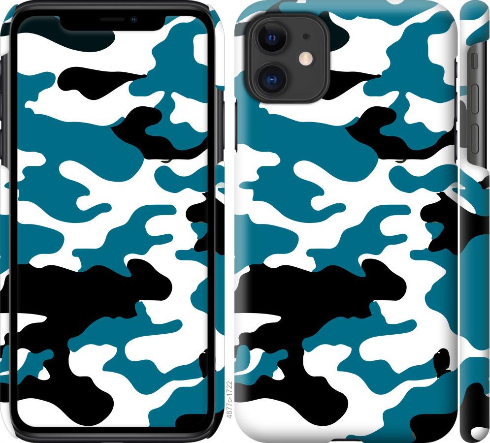 Чехол на iPhone 11 Камуфляж прозрачный фон