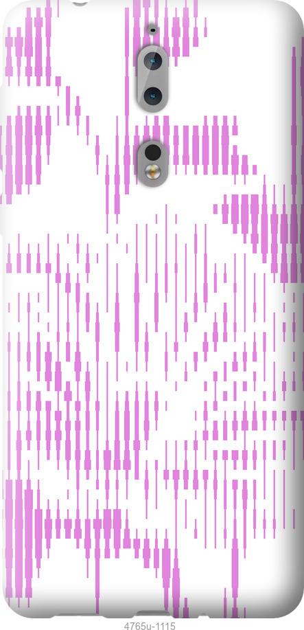 

Чехол на Nokia 8 Розовый бутон. Цветок. Pink Flower Bloom