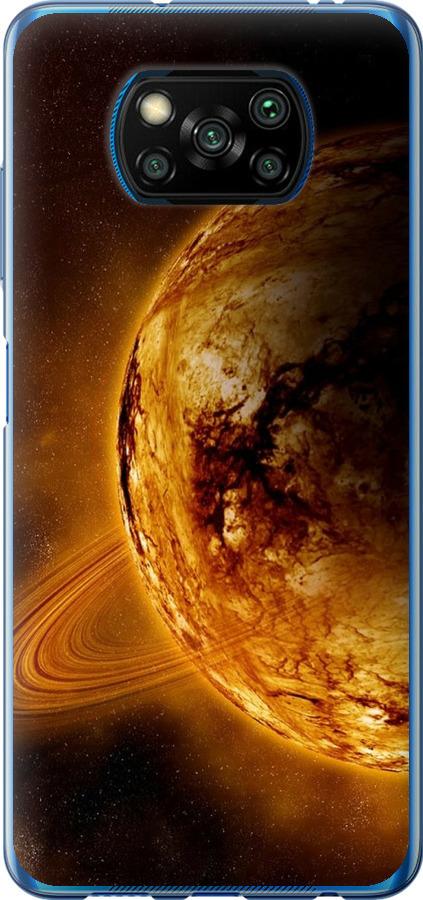 Чохол на Xiaomi Poco X3 Pro Жовтий Сатурн