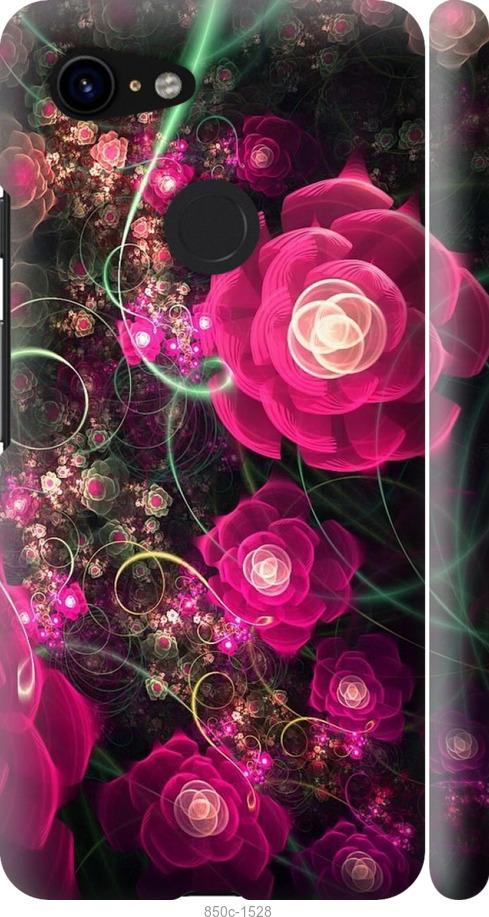 

Чехол на Google Pixel 3 Абстрактные цветы 3