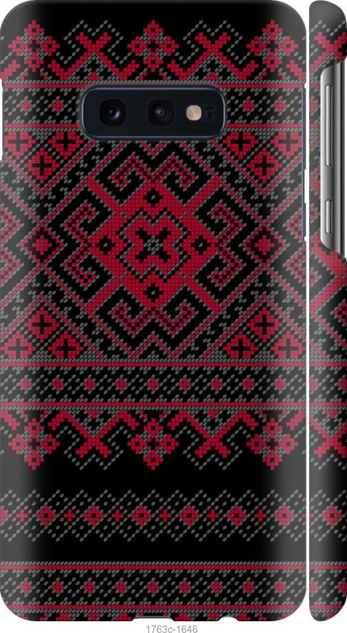 Чехол на Samsung Galaxy S10e Вышиванка 52