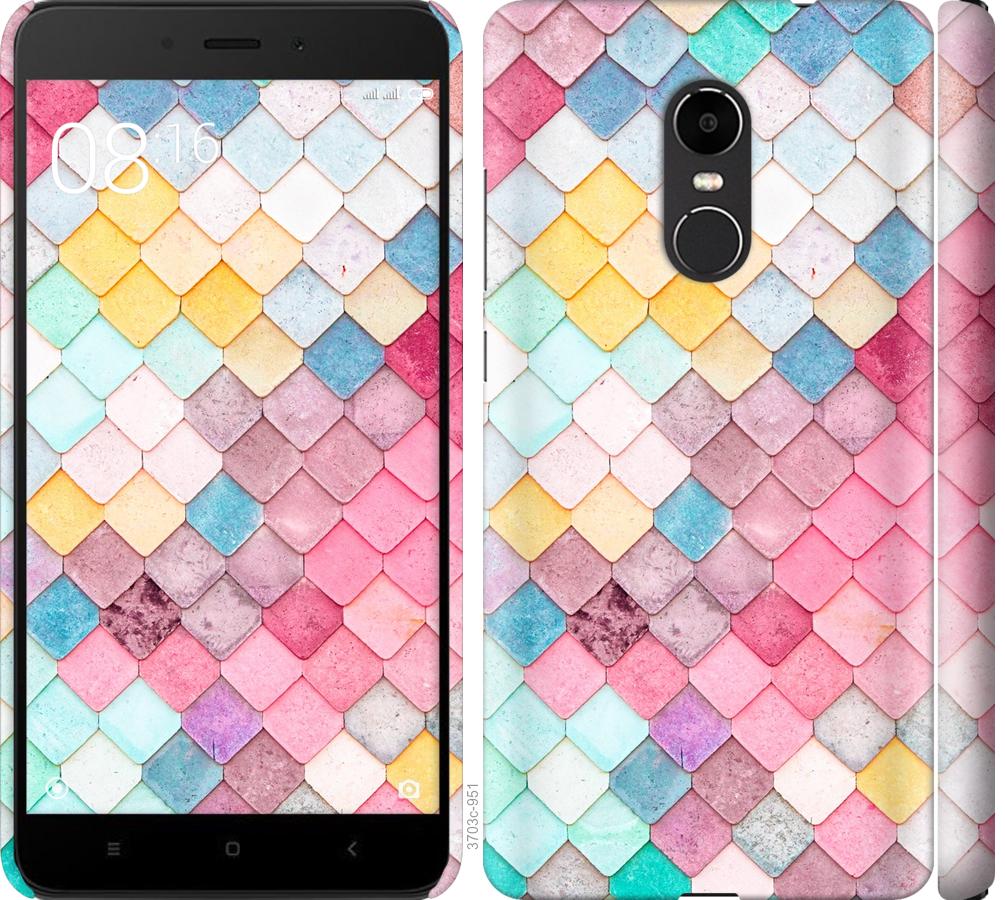 

Чехол на Xiaomi Redmi Note 4X Красочная черепица