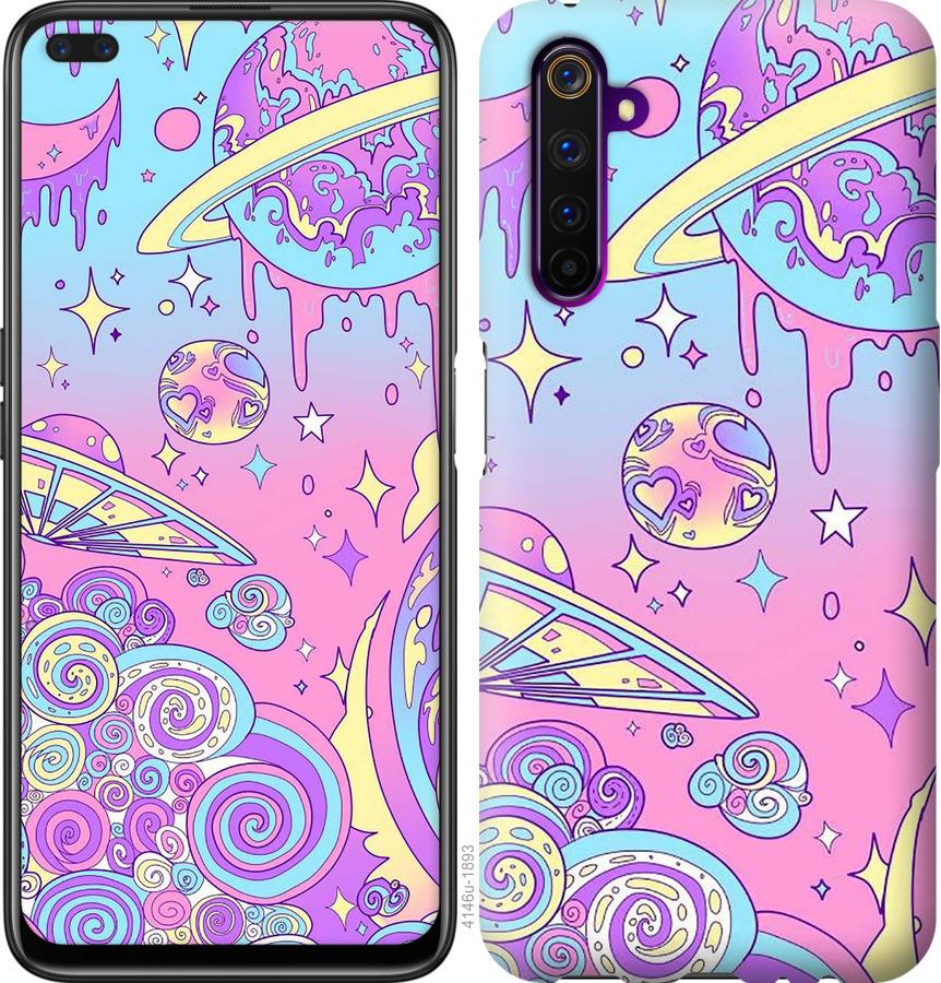 

Чохол на Realme 6 Рожева галактика