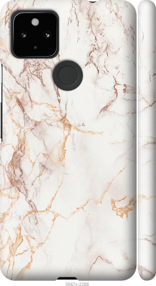 

Чехол на Google Pixel 5A Белый мрамор