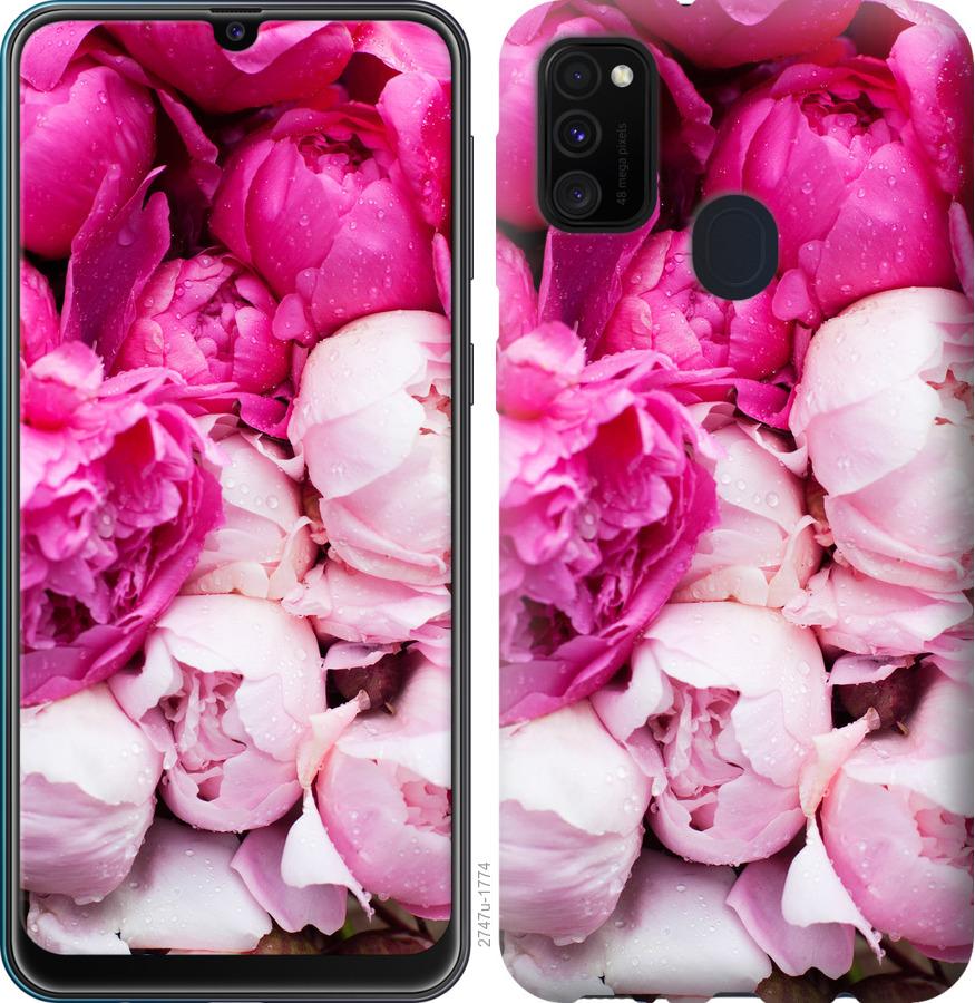 

Чохол на Samsung Galaxy A21s A217F Рожеві півонії