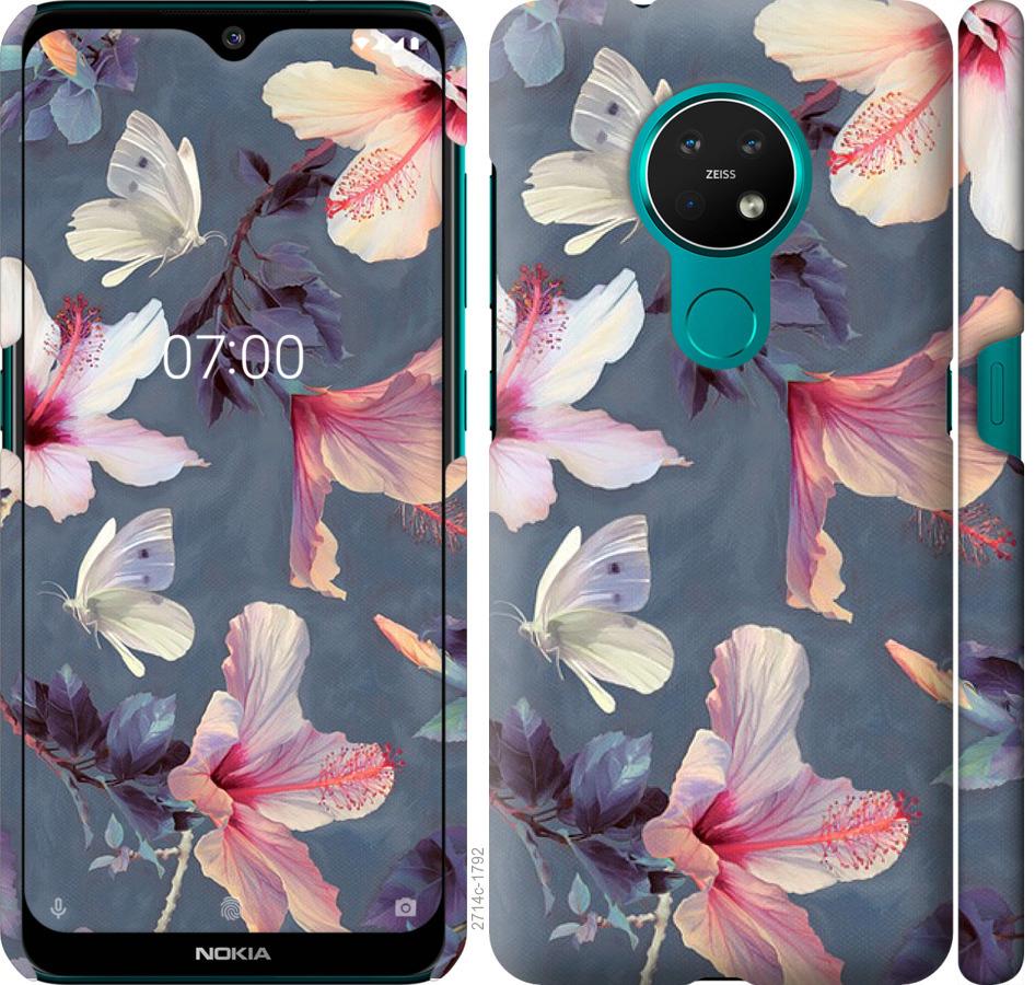 

Чохол на Nokia 7.2 Намальовані квіти