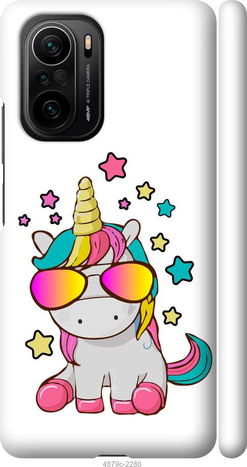 

Чехол на Xiaomi Poco F3 Единорог в очках