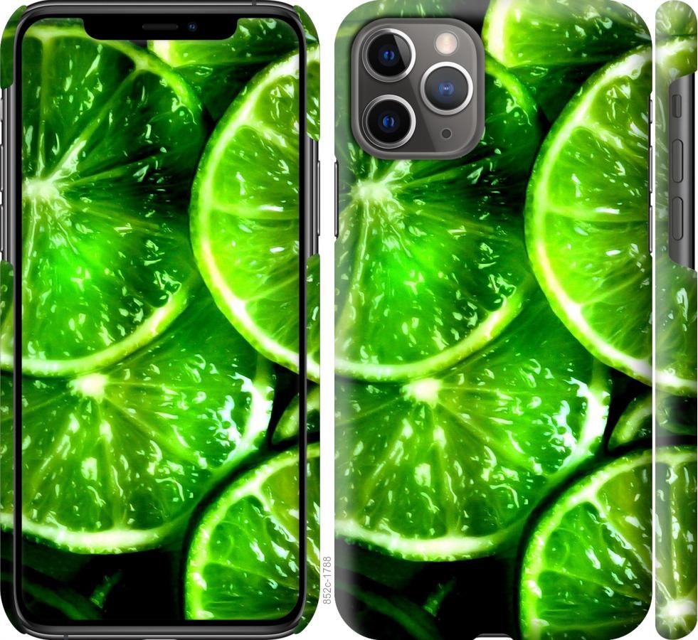 Чохол на iPhone 11 Pro Зелені часточки лимона