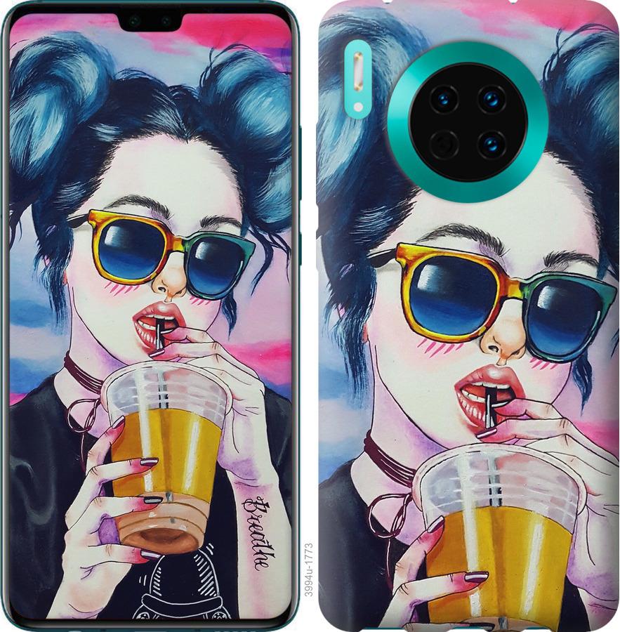 

Чехол на Huawei Mate 30 Арт-девушка в очках