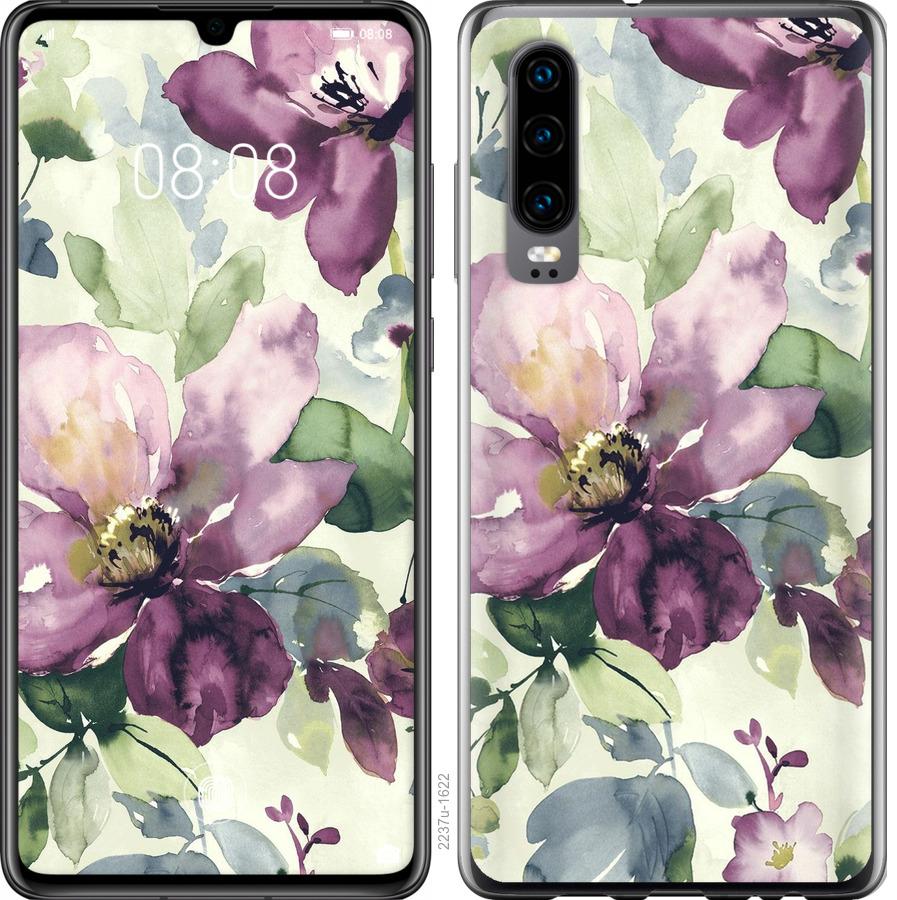 

Чохол на Oppo Reno 3 Pro Квіти аквареллю