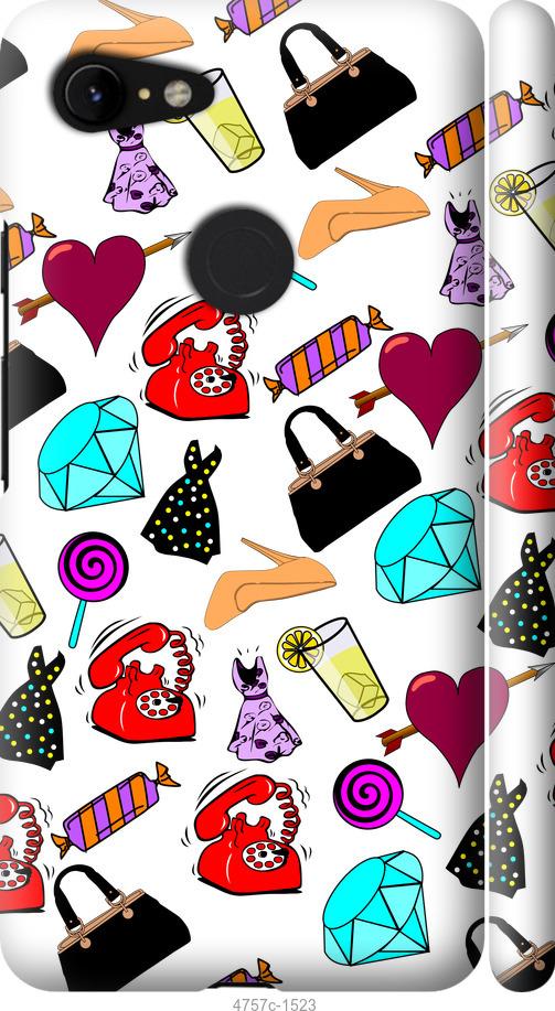 

Чехол на Google Pixel 3 XL stickers