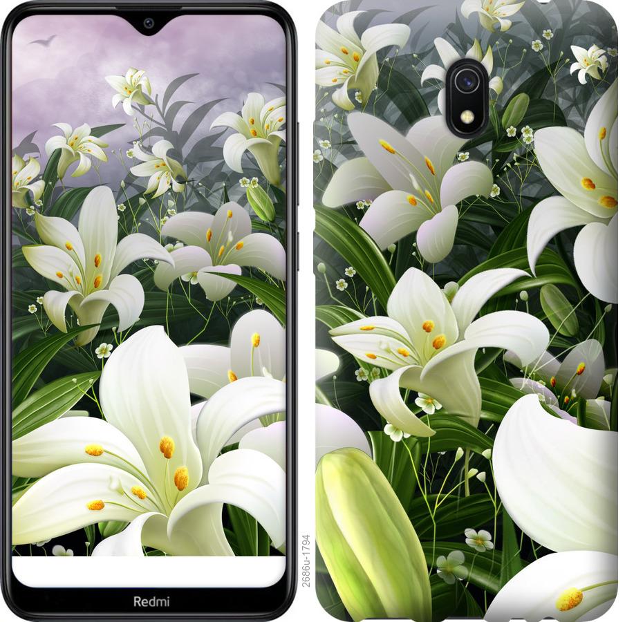 

Чохол на Xiaomi Redmi 8A білі лілії