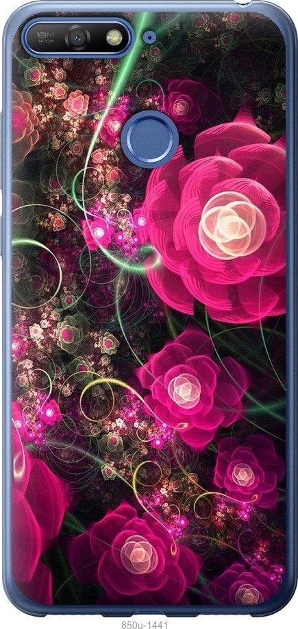 

Чохол на Huawei Y6 Prime 2018 Абстрактні квіти 3