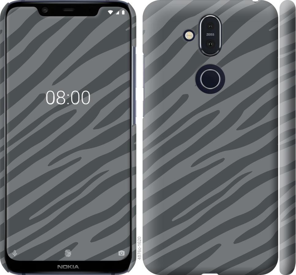 

Чехол на Nokia 8.1 Серая зебра