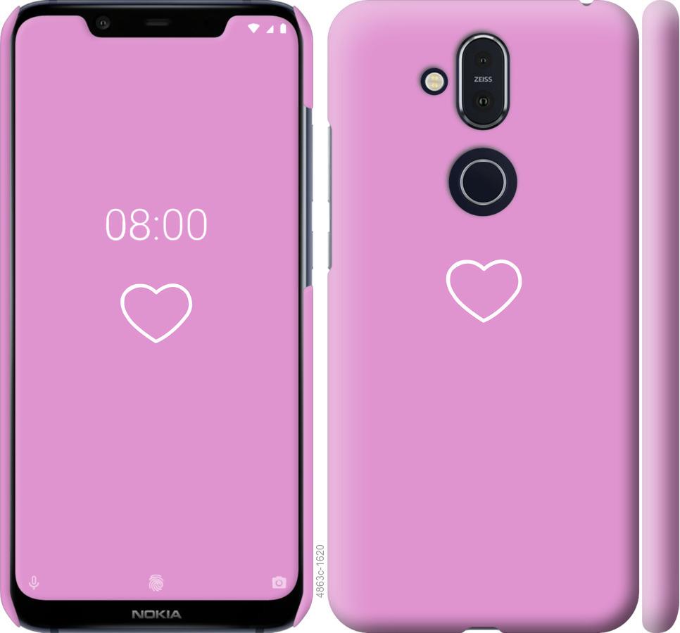 

Чохол на Nokia 8.1 серце 2