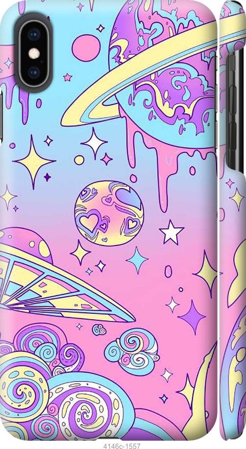 

Чохол на iPhone XS Max Рожева галактика