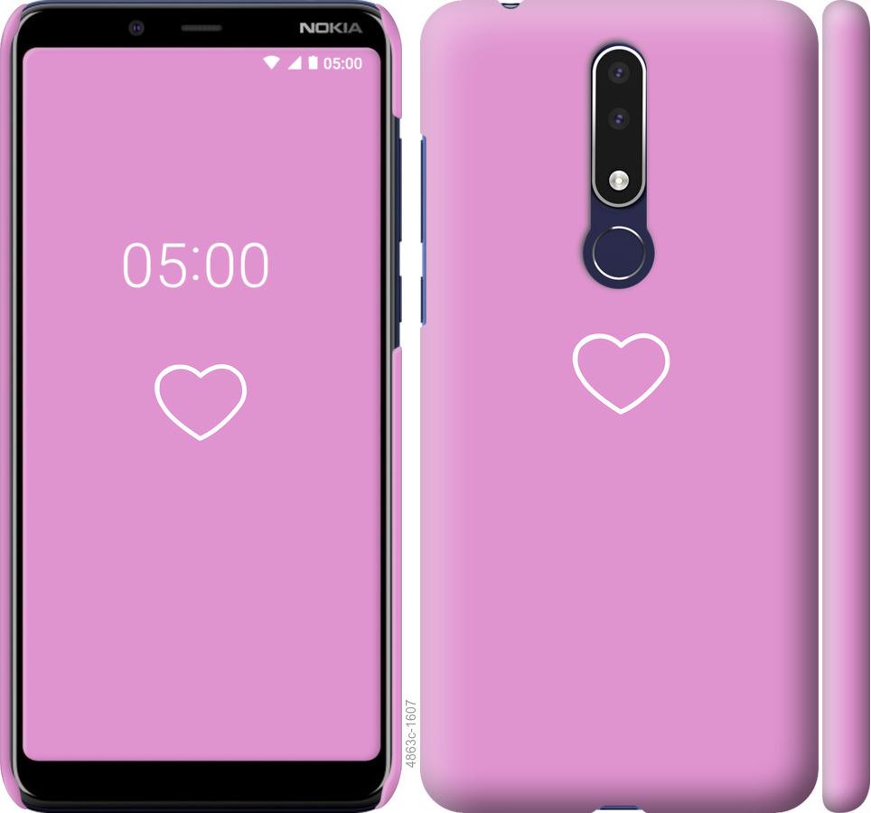 

Чохол на Nokia 3.1 Plus серце 2