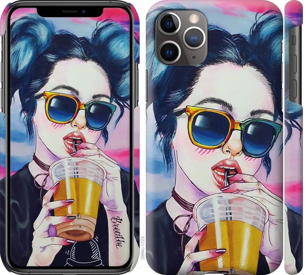 

Чехол на iPhone 11 Pro Max Арт-девушка в очках
