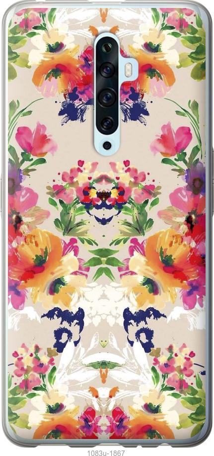 

Чехол на Oppo Reno 2Z Цветочный узор
