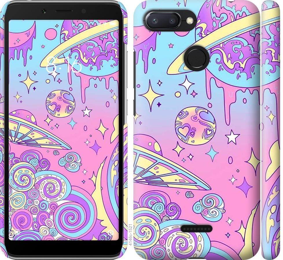 

Чохол на Xiaomi Redmi 6 Рожева галактика