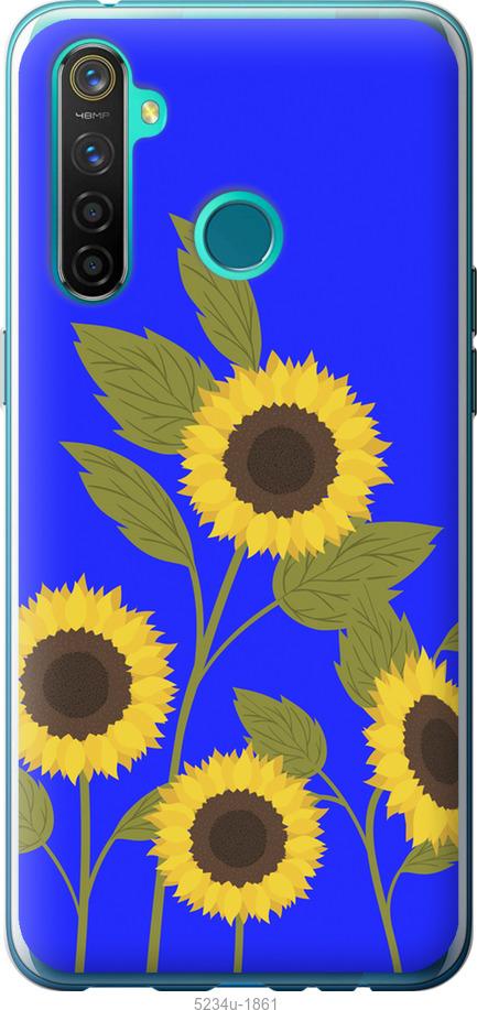 

Чохол на Realme 5 Pro Подсолнухи v2