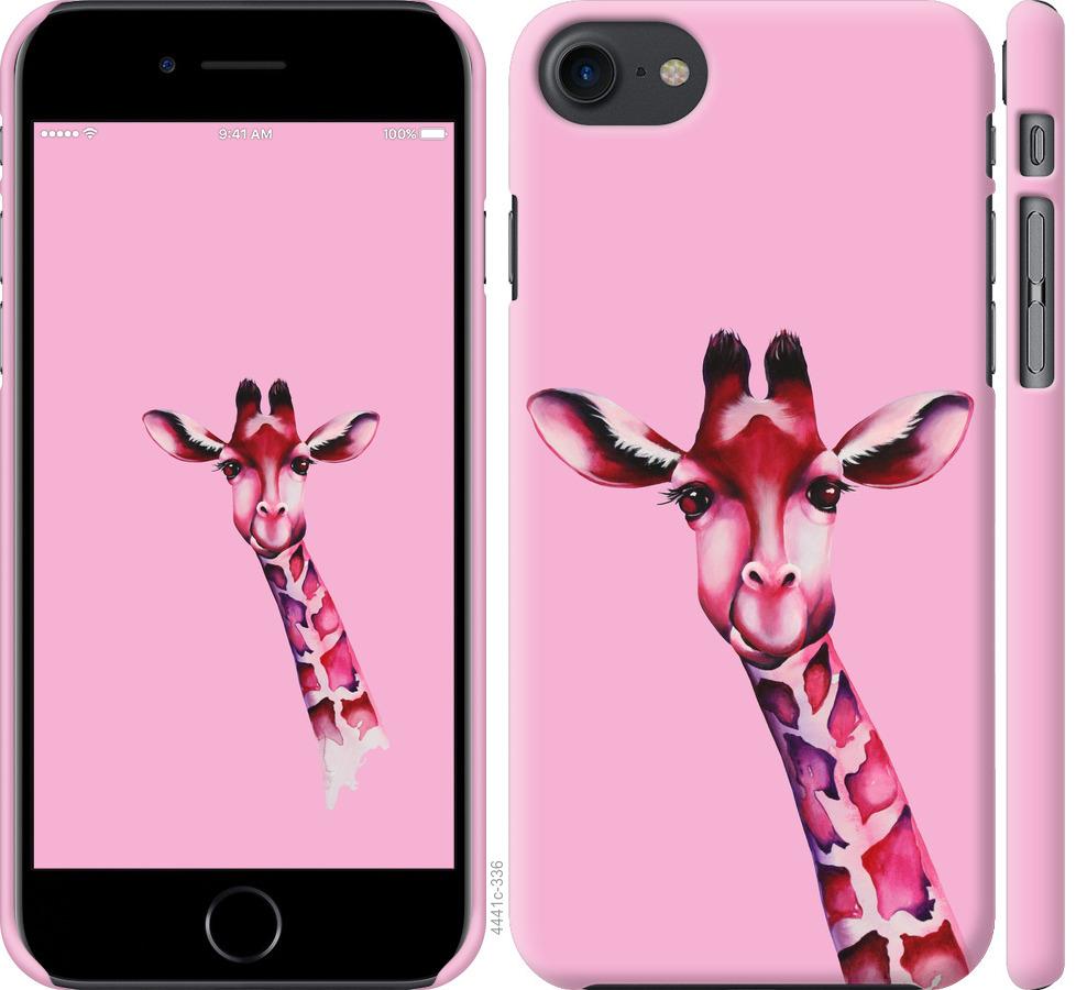 

Чохол на iPhone SE 2020 Рожева жирафа