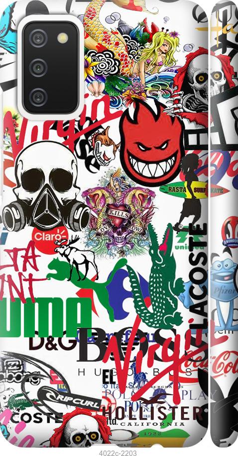 

Чохол на Samsung Galaxy A03s A037F Many different logos