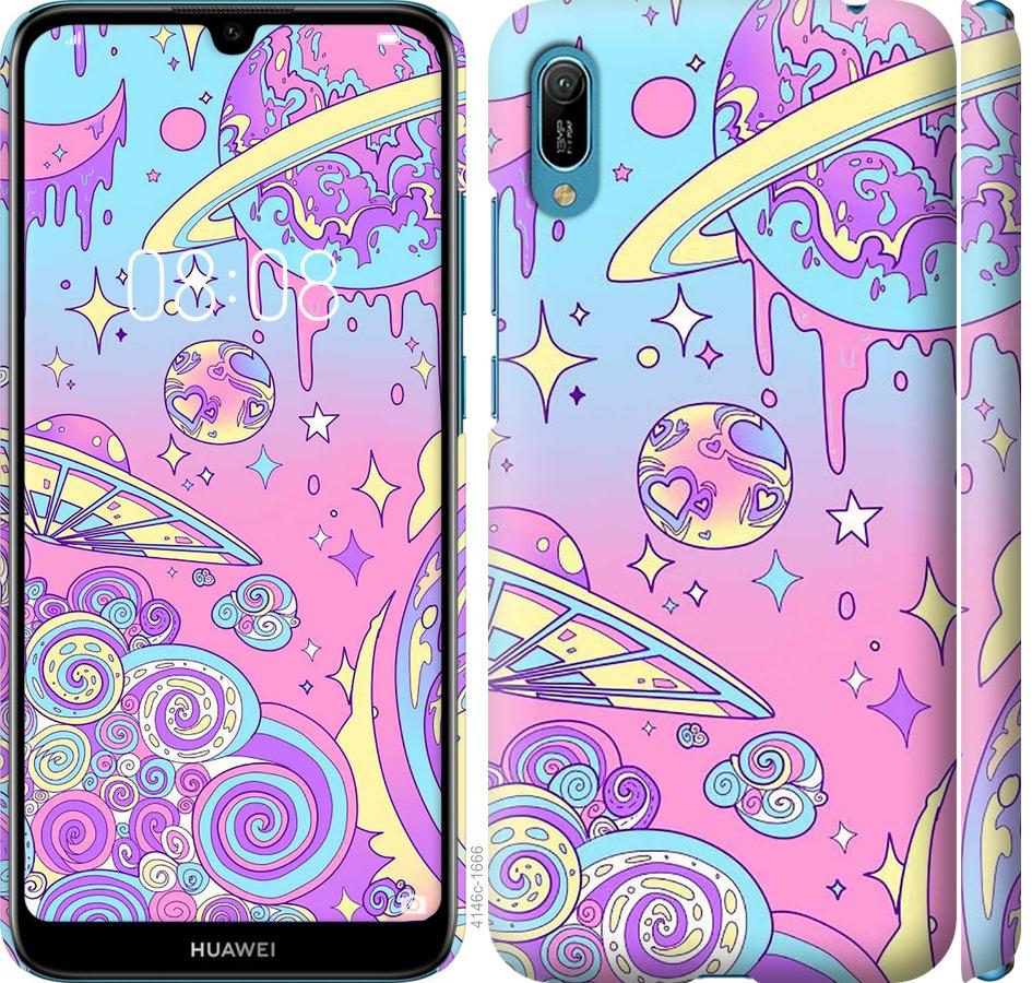 

Чохол на Huawei Y6 2019 Рожева галактика