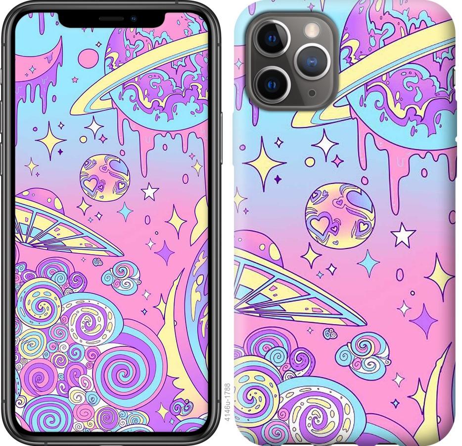 

Чохол на iPhone 11 Pro Рожева галактика