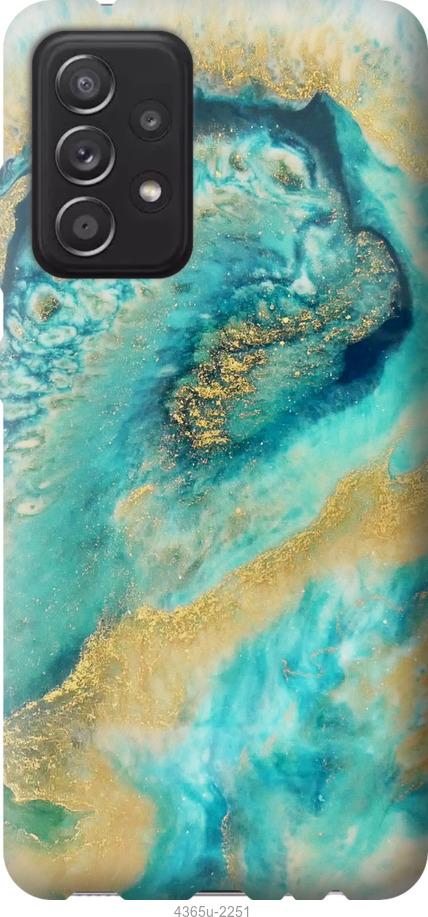 Чехол на Samsung Galaxy A52 Green marble