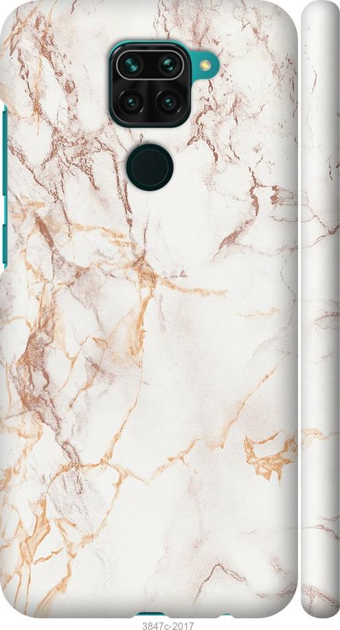 

Чехол на Xiaomi Redmi Note 9 Белый мрамор
