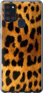 Чехол на Samsung Galaxy A21s A217F Шкура леопарда