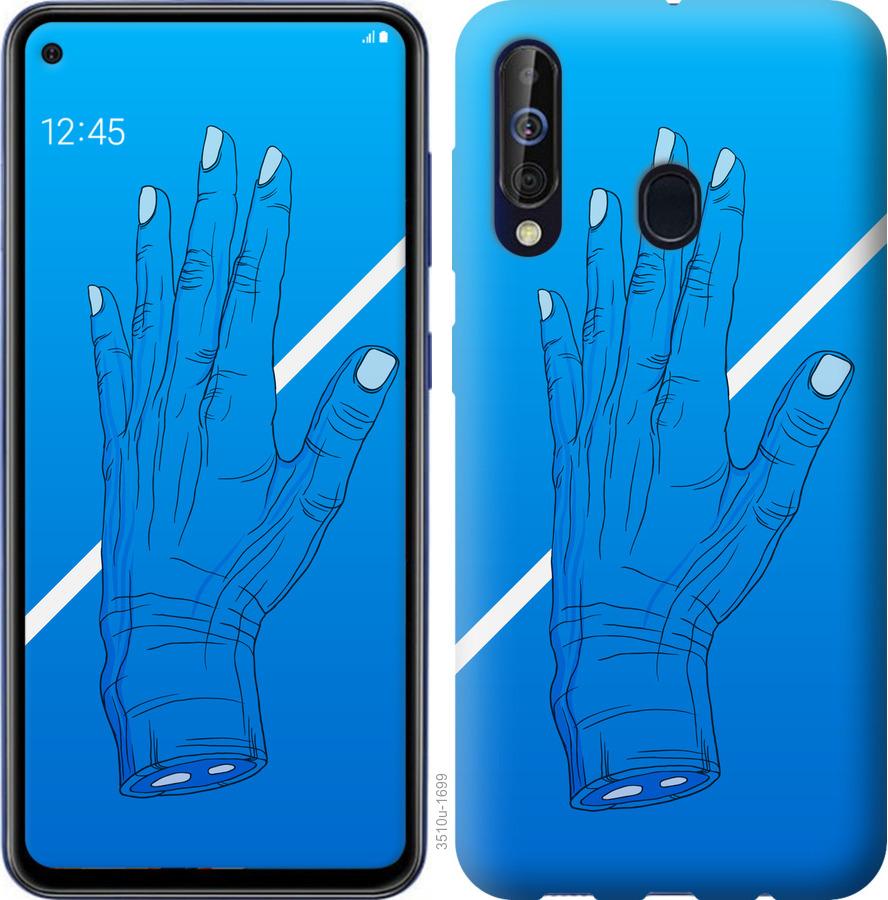 

Чохол на Samsung Galaxy A60 2019 A606F Синій, Рука, Лінія, Градієнт, Зомбі, Глибина