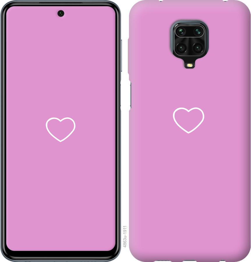 

Чохол на Xiaomi Redmi Note 9S серце 2