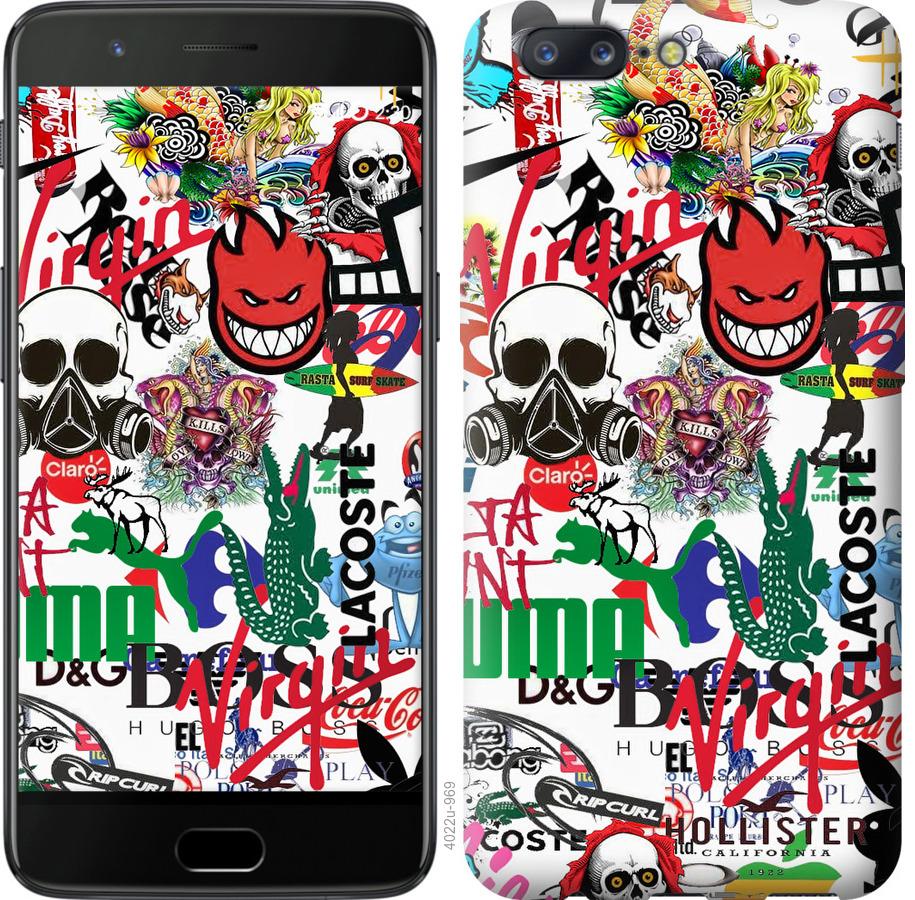 

Чохол на OnePlus 5 Many different logos