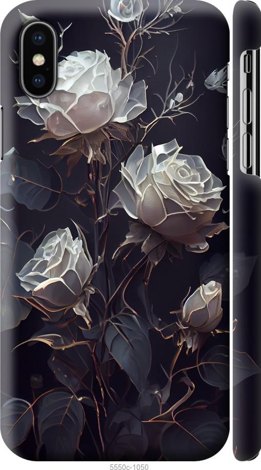 Чехол на iPhone X Розы 2