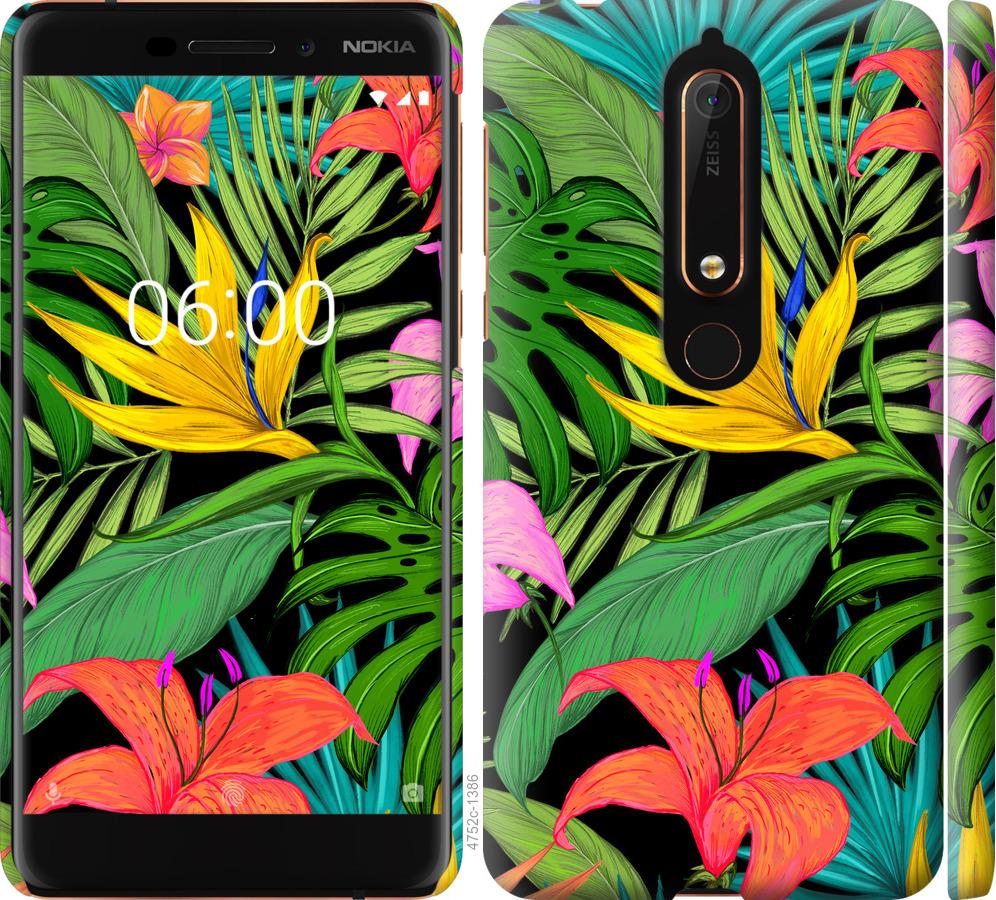 

Чохол на Nokia 6 2018 Тропічні листя 1