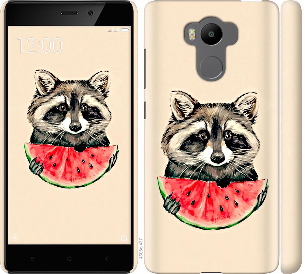 

Чехол на Xiaomi Redmi 4 Prime Енотик с арбузом