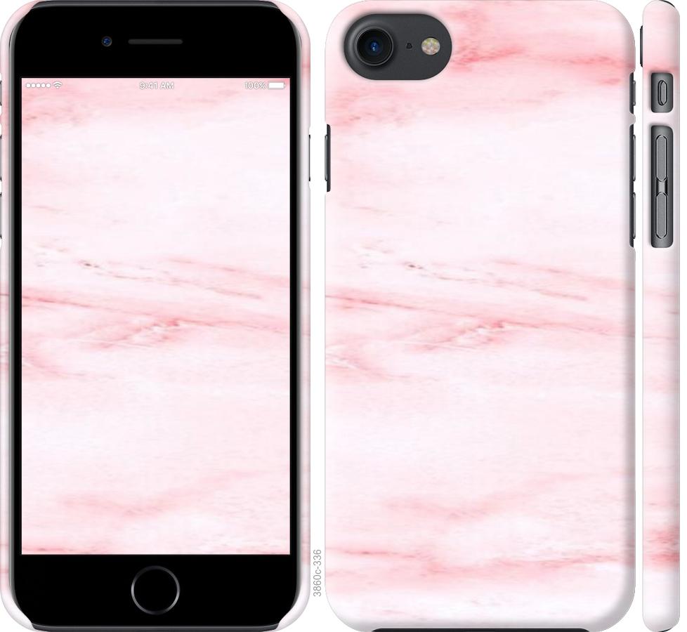 

Чехол на iPhone 8 розовый мрамор