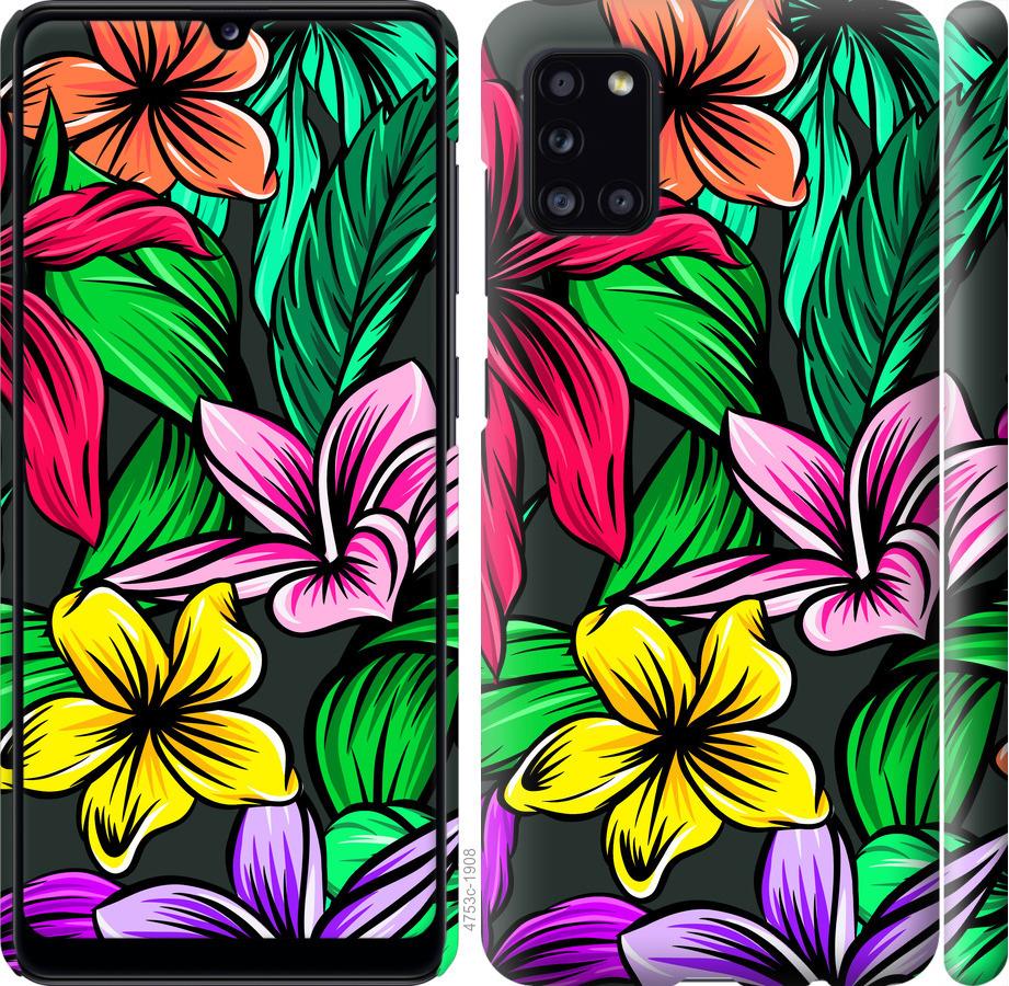 Чохол на Samsung Galaxy A31 A315F Тропічні квіти 1