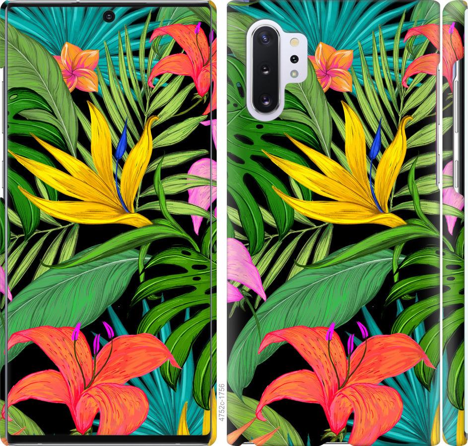 

Чохол на Samsung Galaxy Note 10 Plus Тропічні листя 1